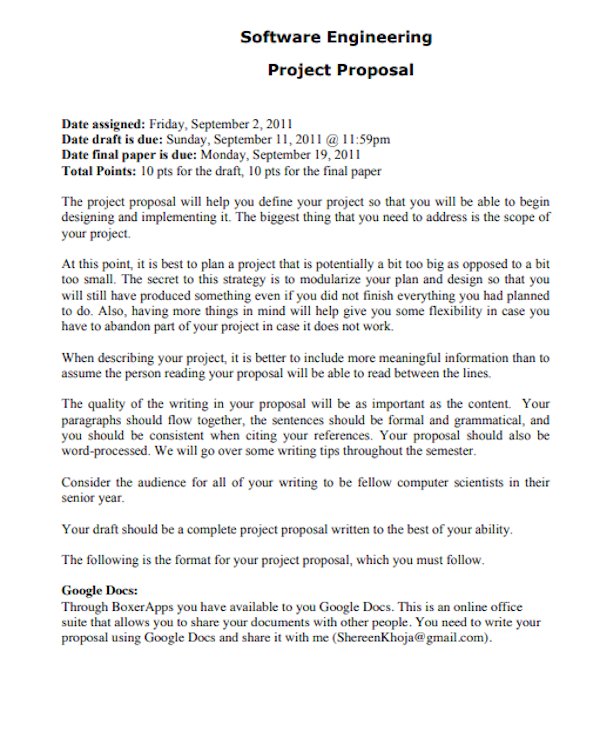 19+ Final Year Project Proposal Templates - PDF, DOC