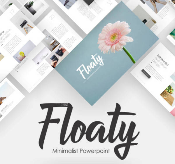 flat minimal powerpoint template