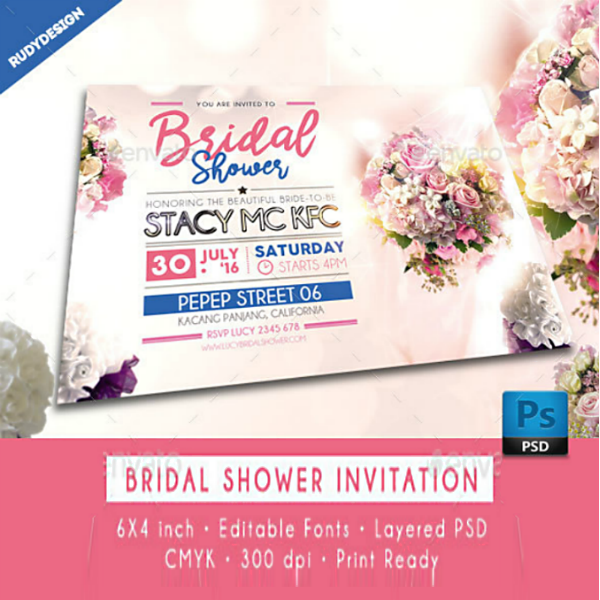 15+ Modern Bridal Shower Card Designs & Templates PSD, AI