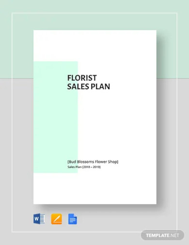 flower shopflorist sales plan template