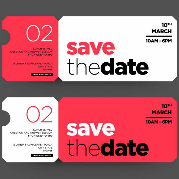 15 Save The Date Party Invitation Designs Templates PSD AI