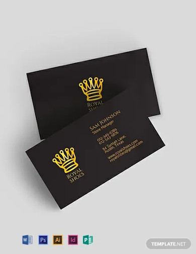 free clean black minimal business card template