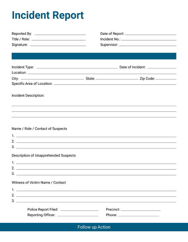 37 Incident Report Templates PDF DOC Free Premium Templates