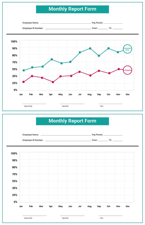 free monthly report template