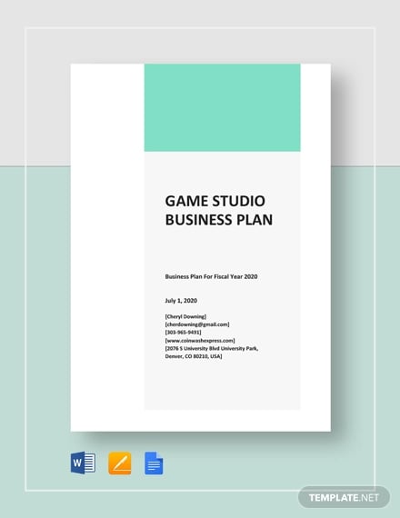 game studio business plan