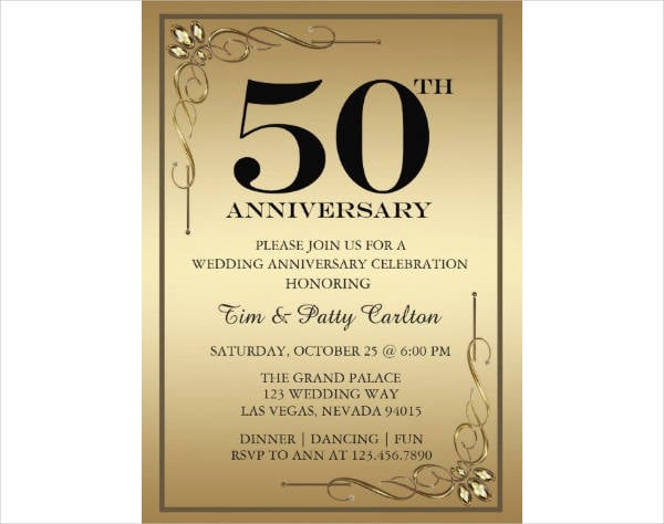 8+ 50th Anniversary Card Designs & Templates PSD, AI Free & Premium