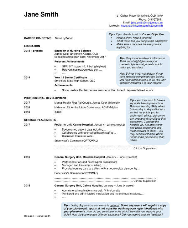 14+ Nursing CV Sample & Templates - PDF, PSD, AI, DOC, Publisher