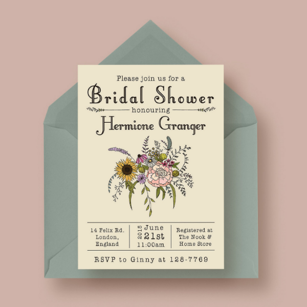 15+ Modern Bridal Shower Card Designs & Templates PSD, AI