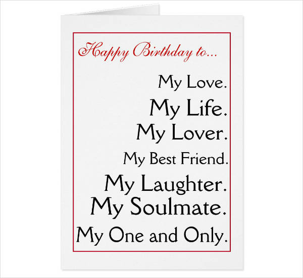 Printable Birthday Cards For Husband