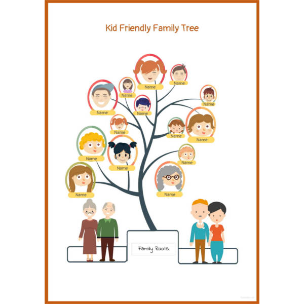 kid friendly family tree template
