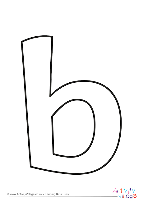 letter-b-outline-template-lower-case-quirky