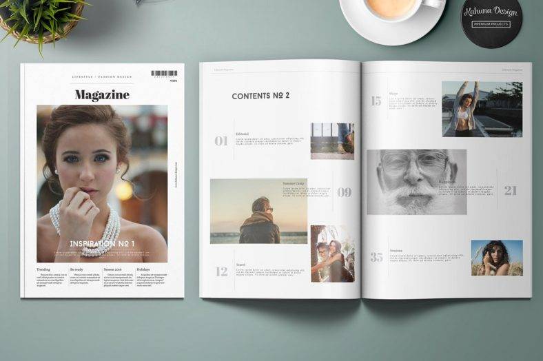 lifestyle simple magazine template 788x