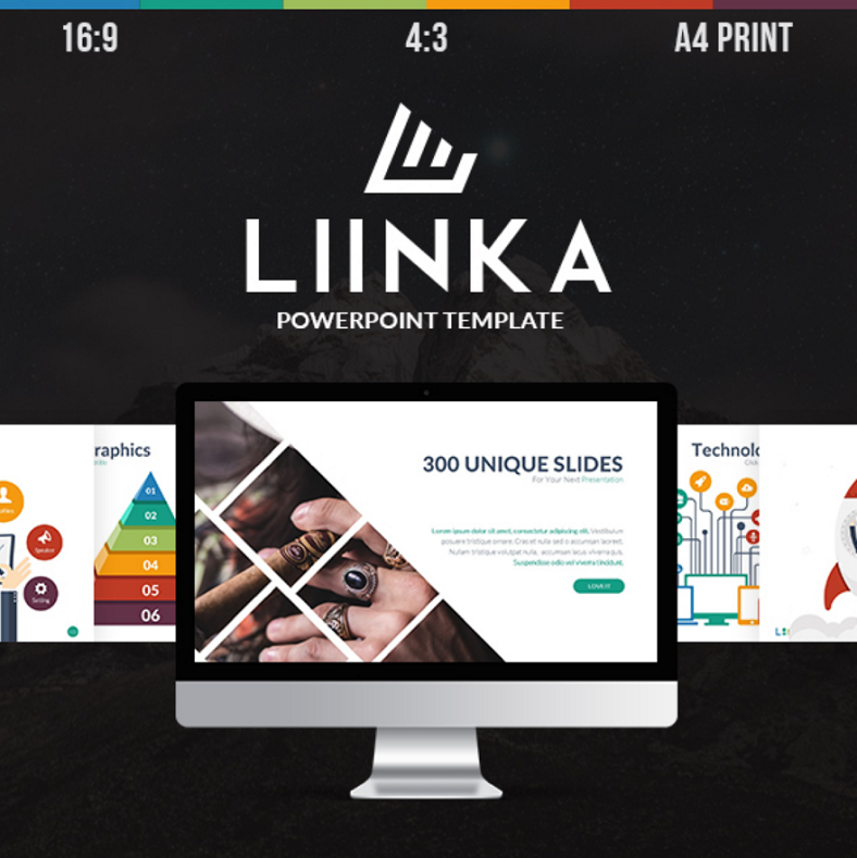liinka clean powerpoint template 788x