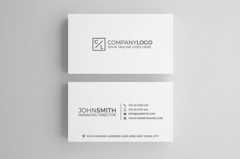 9+ Clean Business Cards 