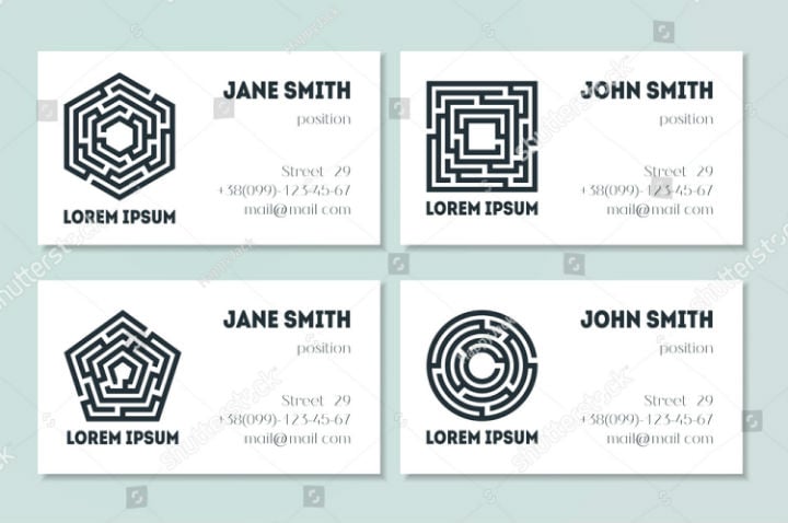 minimalist-maze-business-card-template-collection