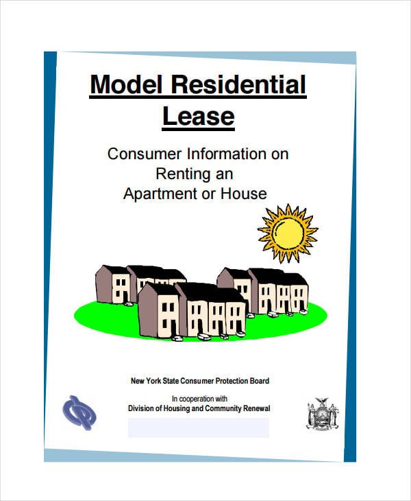 model residential lease agreement