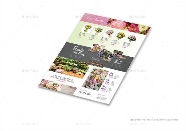 multipurpose florist flyer template