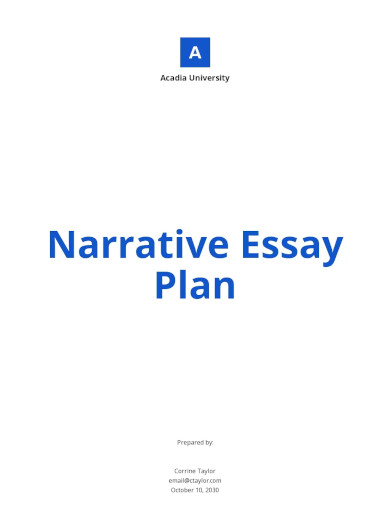 narrative essay outline template