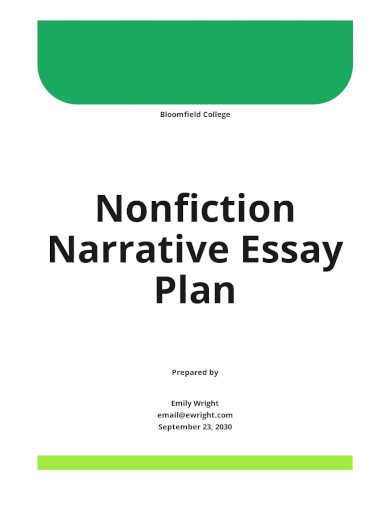 a narrative nonfiction essay