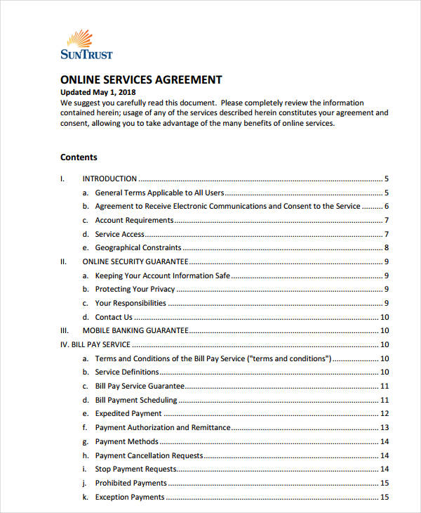 online services agreement