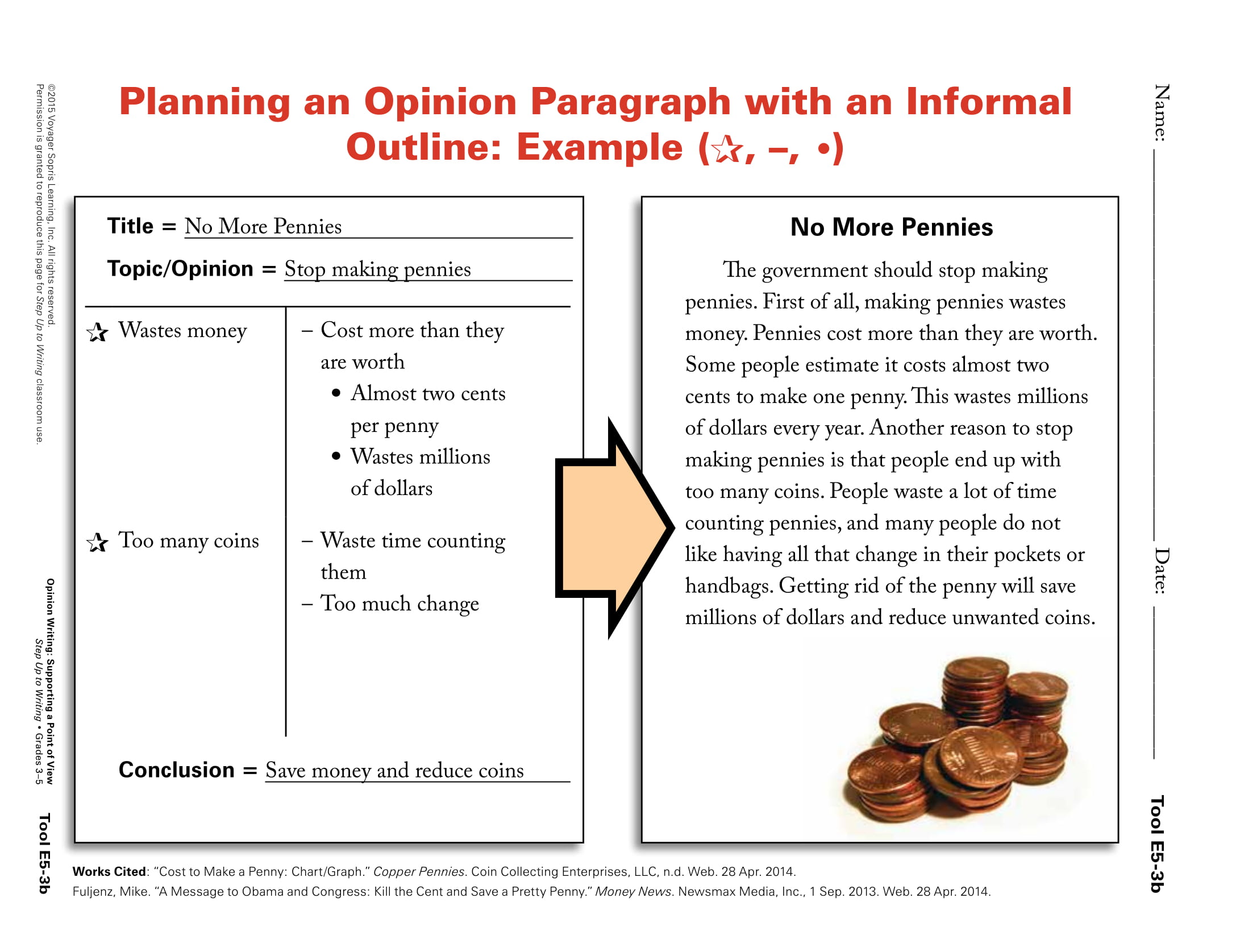 opinion paragraph outline