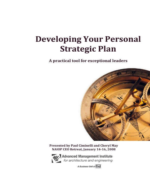 Personal Strategic Plan Guide