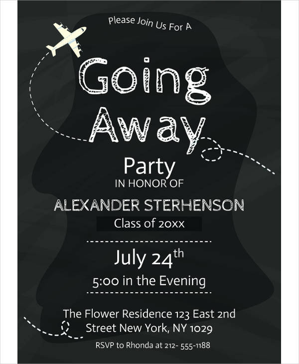 3 Going Away Party Invitation Designs Templates PSD AI