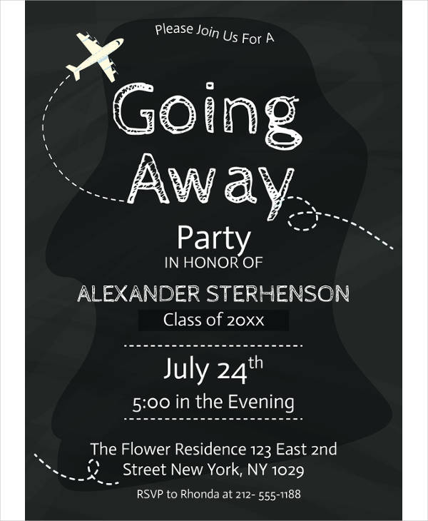 3+ Going Away Party Invitation Designs & Templates - PSD, AI