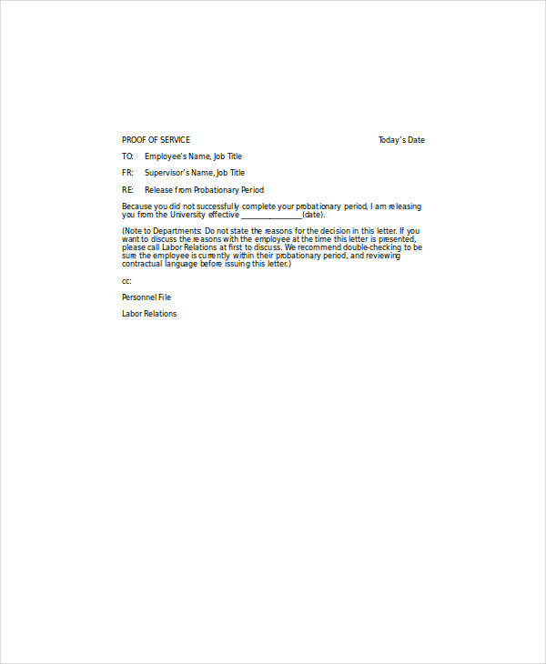 Release From Contract Letter For Your Needs Letter Template Collection