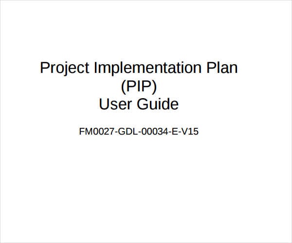 project implementation plan sample