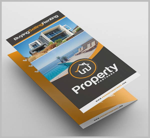 property partners real estate trifold brochure