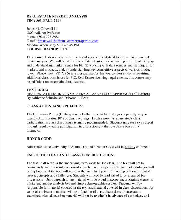 15+ FREE Real Estate Market Analysis Templates PDF, Word