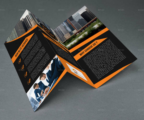 real estate trifold brochure design
