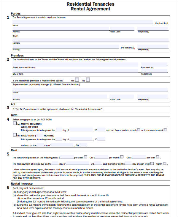 Google Docs Lease Template