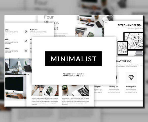 14+ Minimalist PowerPoint Designs & Templates - PSD, AI, HTML, PPT