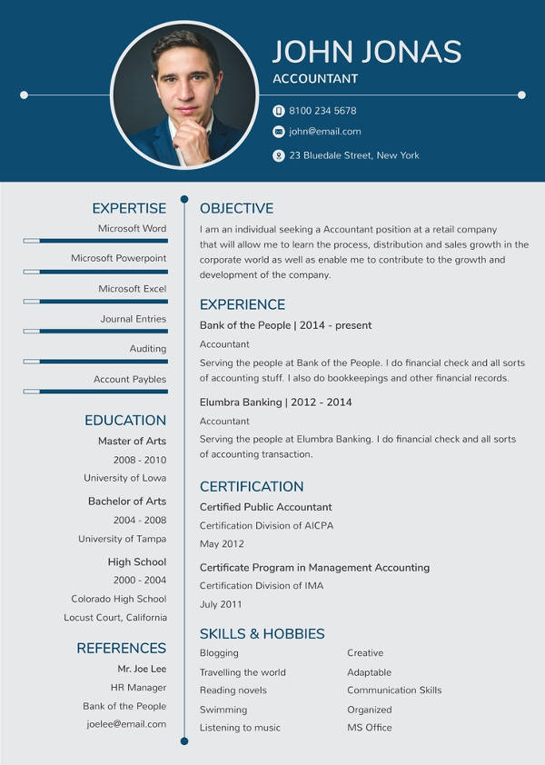 Free 50 Fresher Resume Templates Pdf Doc 2904