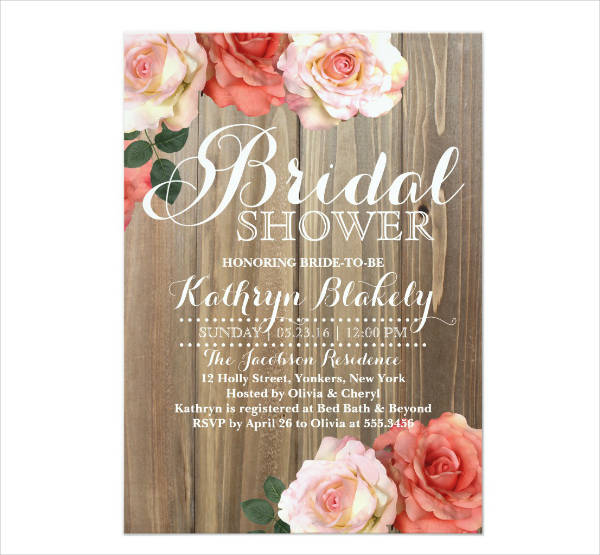 8+ Rustic Bridal Shower Invitation Card Designs & Templates - Psd, Ai