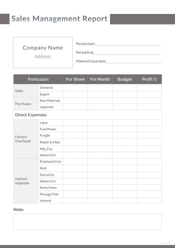 30+ Sales Report Templates - Pdf, Excel, Word