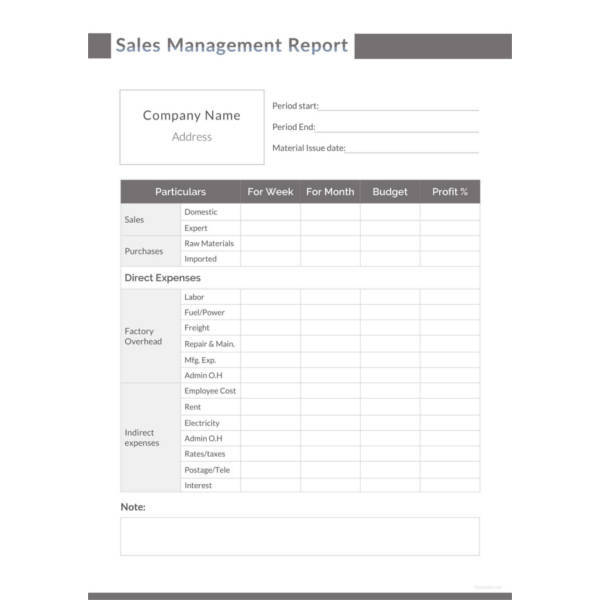 38+ Monthly Management Report Templates - PDF, DOC, Excel | Free ...