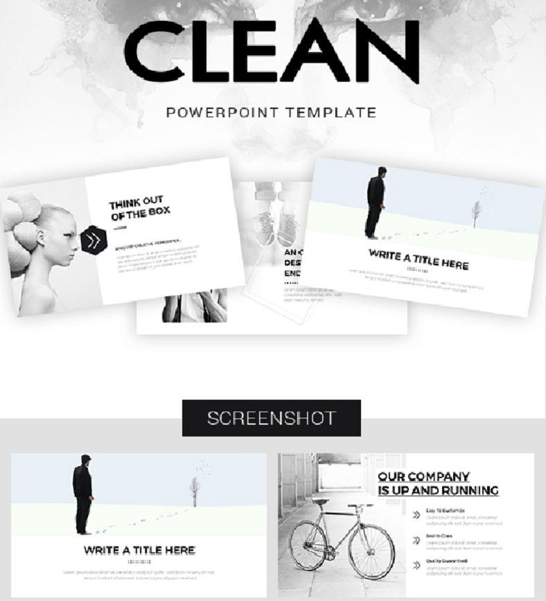 sample clean powerpoint template 788x