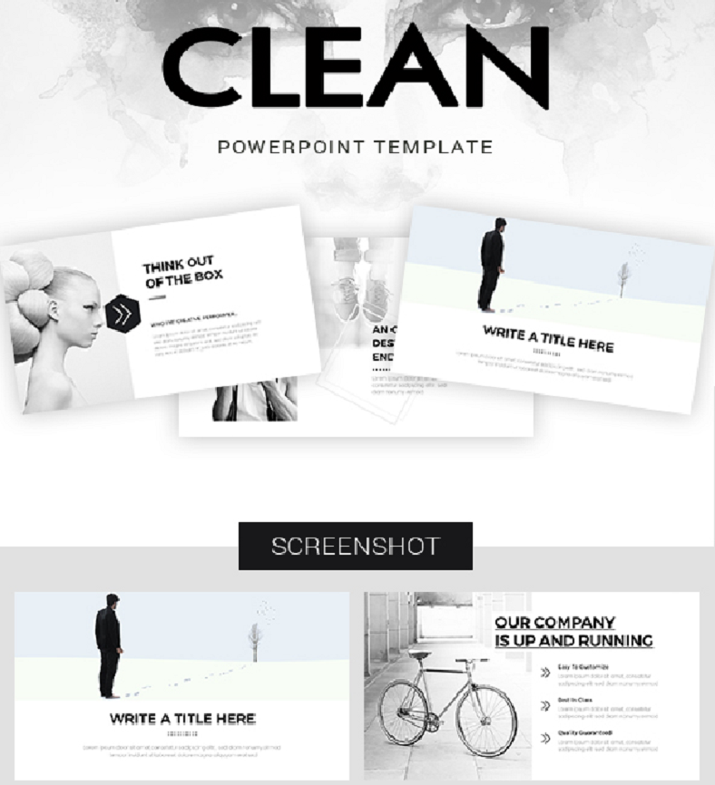 19+ Clean PowerPoint Templates PSD, AI