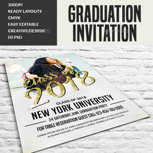 14+ Graduation Ceremony Invitation Designs & Templates - PSD, AI