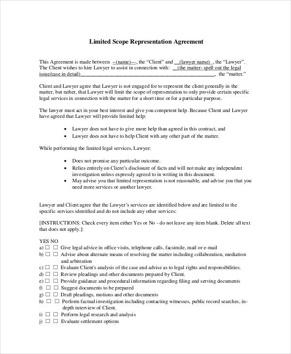 12+ Representation Agreement Templates - PDF, DOC