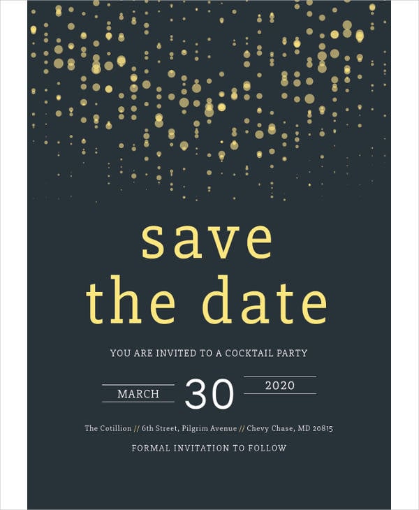 17+ Save the Date Party Invitation Designs & Templates PSD, AI Free