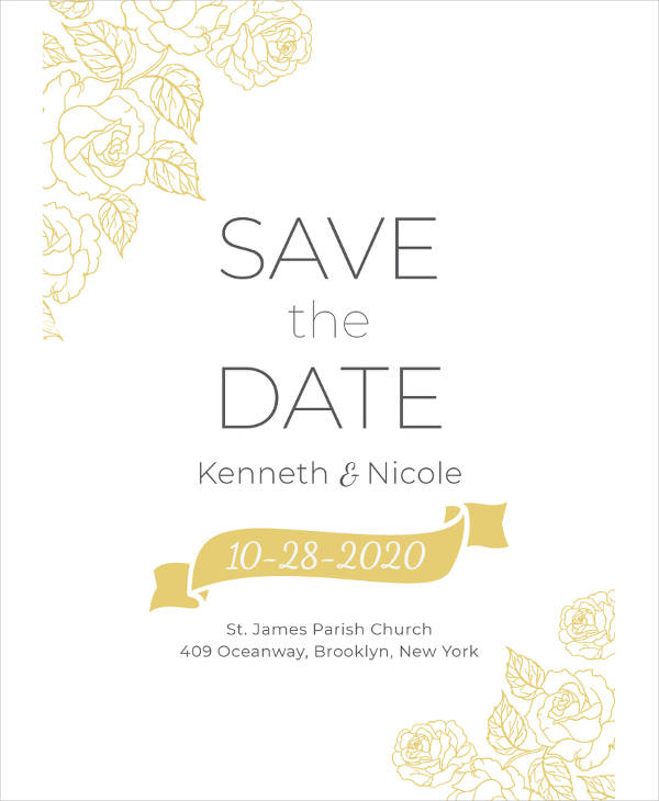 Download 17+ Save the Date Party Invitation Designs & Templates ...