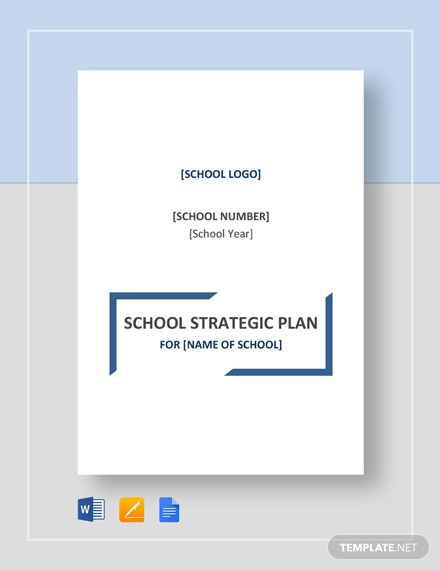 strategic plan school template