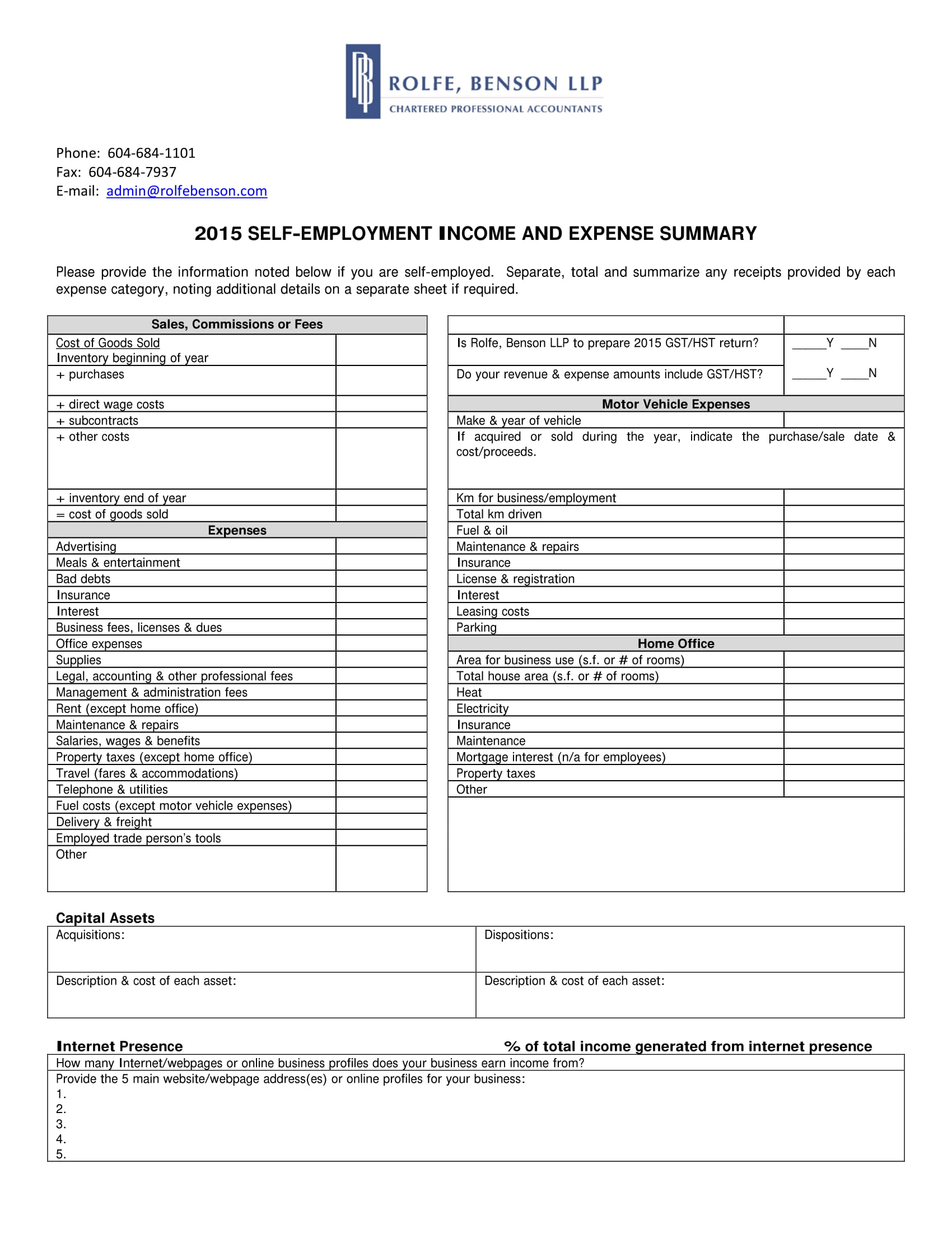 9 Expense Summary Templates Pdf 4936