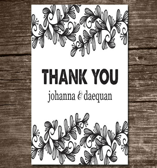 18+ Modern Wedding Thank You Card Designs & Templates