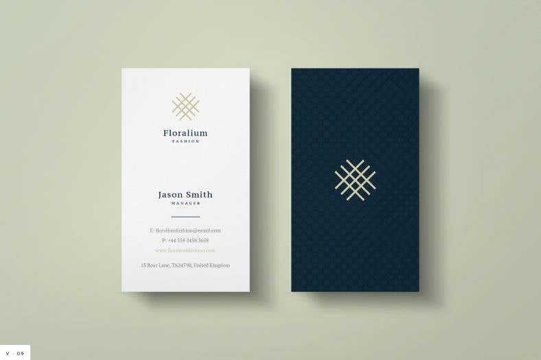 template for simple and minimal business card 788x