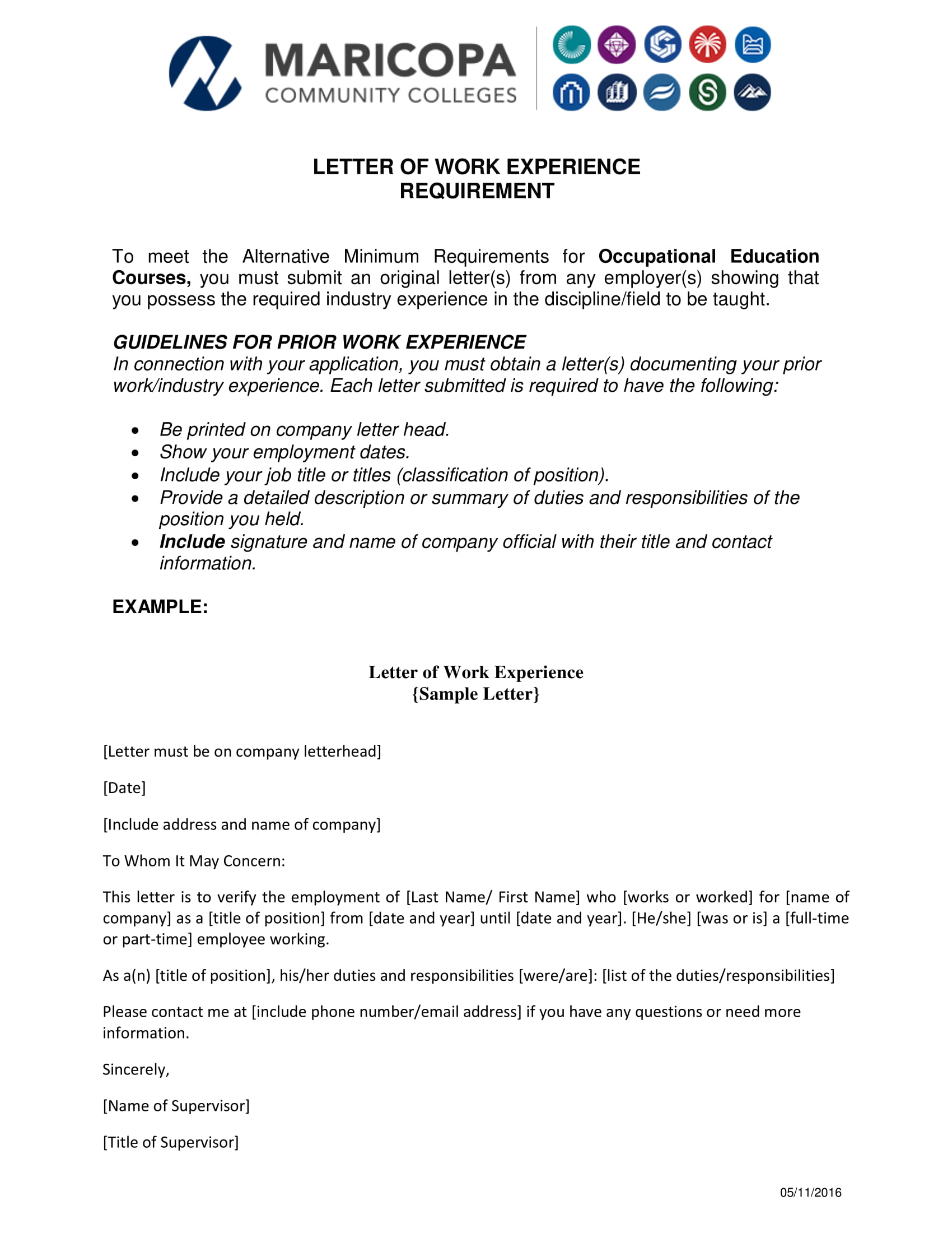 template-experience-letter